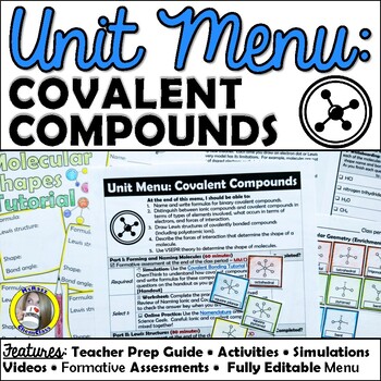 Preview of Unit Menu: Covalent Compounds