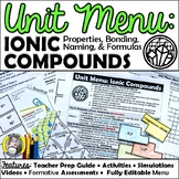 Unit Menu: Ionic Compounds