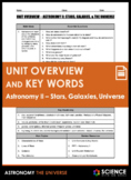 Unit Overview & Key Words - Astronomy II: Stars, Galaxies,