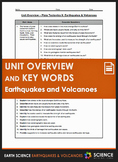 Unit Overview & Key Words - Earthquakes and Volcanoes Unit