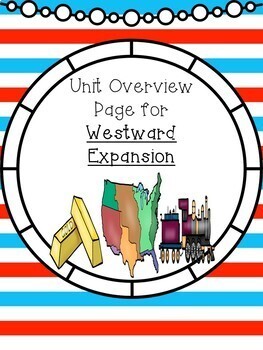 Preview of Unit Overview Page-Westward Expansion