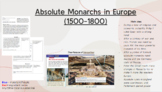 Unit Plan: Absolute Monarchs in Europe