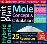 Unit Plan: Mole Concept & Calculations 3-Lesson Hybrid Bun