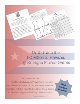 Preview of 5th/6th/7th Grade Unit Plan for 90 Miles to Havana by Enrique Flores-Galbis
