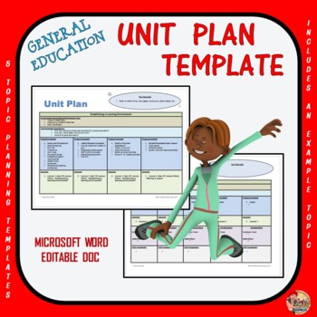Preview of Educational Unit Plan Template - 5 “Ready to Use” Planning Templates