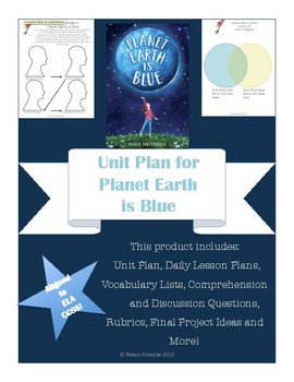 Preview of Unit Plan for Planet Earth is Blue by Nicole Panteleakos