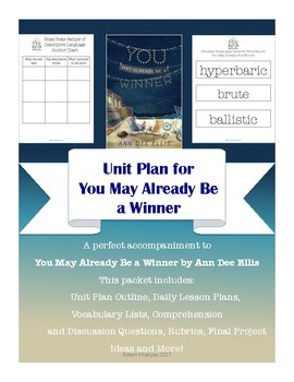 Preview of Unit Plan for You May Already Be a Winner by Ann Dee Ellis