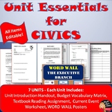 CIVICS| U.S. Government | Essential Handouts & Worksheets 