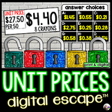 Unit Price Digital Math Escape Room Activity