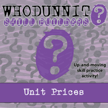 Preview of Unit Prices Whodunnit Activity - Printable & Digital Game Options