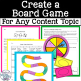 Unit Project for Middle School: Create a Board Game - For 