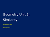 Unit: Proportions and Similarity (4 lessons!)