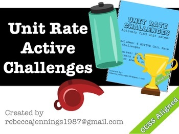 Preview of Unit Rate Active Challenges