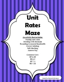 Unit Rate: An engaging maze to review unit rates (Ratios a