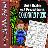 Unit Rate Complex Fractions Word Problems Color By Number 