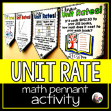 Unit Rate Math Pennant Activity