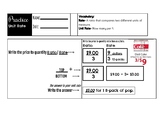 Unit Rate- Modified for Special Education