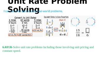 Preview of Unit Rate Problem Solving Mini Lesson and Virtual Lesson