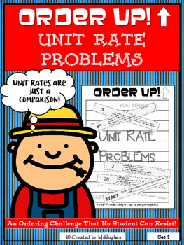 Preview of Unit Rate Problems | Order Up! | Build It Up!