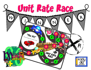 Preview of Unit Rate Race Car Game