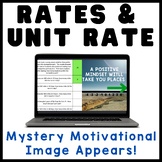 Unit Rate & Rates | 6th & 7th Grade | Math Mystery Picture