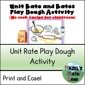 Preview of Unit Rate/Rates/Ratios Play Dough Activity
