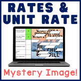 Unit Rate Rates | Snowman & Winter Holiday Math Mystery Pi