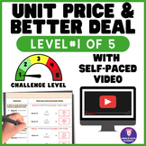 Unit Rate & Unit Price ⭐ Differentiated Level #1 ⭐ Math Pr