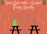 Unit Rate with a Budget Party Planning activity