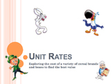 Unit Rates Activity - Buying Cereal