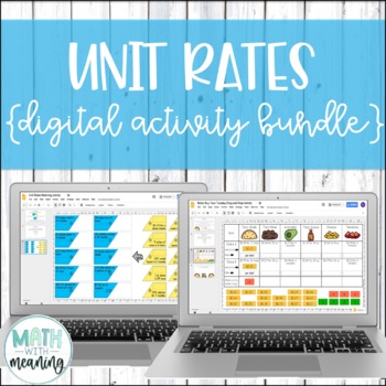 Preview of Unit Rates DIGITAL Activity Mini-Bundle - 2 Fun Unit Rate Activities