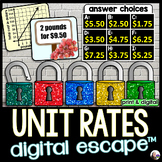 Unit Rates Digital Math Escape Room