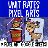Unit Rates Digital Pixel Art | Unit Pricing | Ratios & Rat