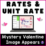 Unit Rates & Rates ❤️ VALENTINES DAY | Math Mystery Pictur