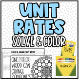 Find the Unit Rate from Word Problems | Solve & Color Math