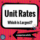 Unit Rates - Which is Largest? 6.RP.2