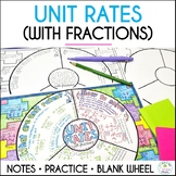 Unit Rates with Fractions Guided Notes and Practice Doodle