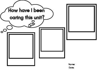 Preview of Unit Reflection Learner Profile and Approaches to Learning (black and white)