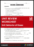 Unit Review - Behavior of Gases or Gas Laws - Distance Learning