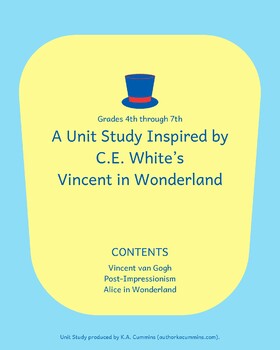 Preview of Unit Study: Vincent in Wonderland by C.E. White