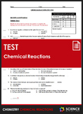 Unit Test - Chemical Reactions and Reaction Rates - Distan