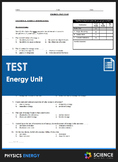 Unit Test - Energy