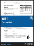 Unit Test - Forces and Newton's Laws
