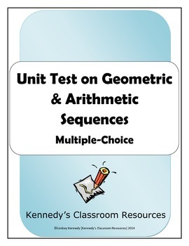 Preview of Unit Test on Arithmetic and Geometric Sequences