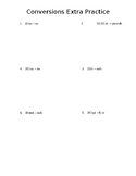 Unit and Rate Conversion Worksheet