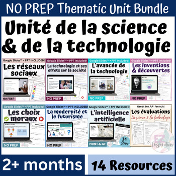 Preview of Unité de science et technologie - French Science and Technology Unit BUNDLE AP®