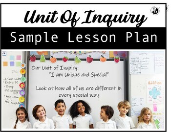 Preview of Unit of Inquiry IB PYP Lesson Plan Template