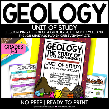 Preview of Unit of Study: Geology | Rock Cycle | Rocks and Minerals
