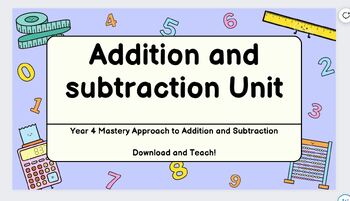 Preview of Unit of work - column addition and subtraction - NCETM inspired PowerPoint