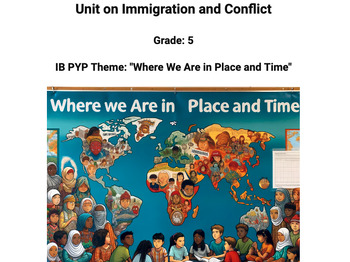 Preview of Unit on Immigration and Conflict